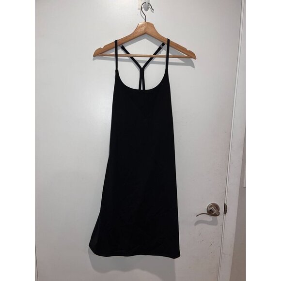 Halara Black Strappy Sleeveless A-Line Adjustable Straps & Back Detail Women's D - Picture 3 of 10